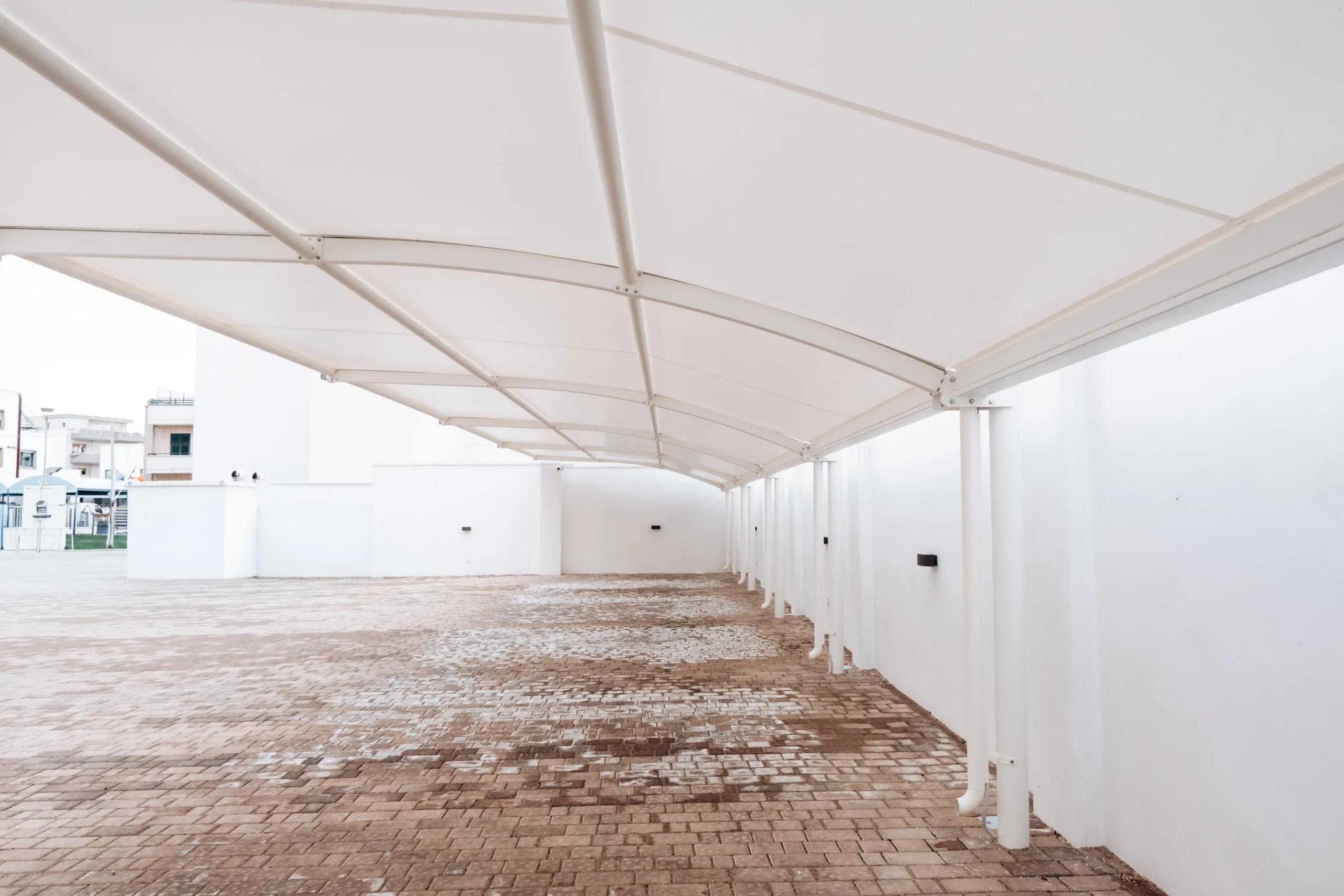 Car port Hotel delle Palme Copertura auto Custom Cover