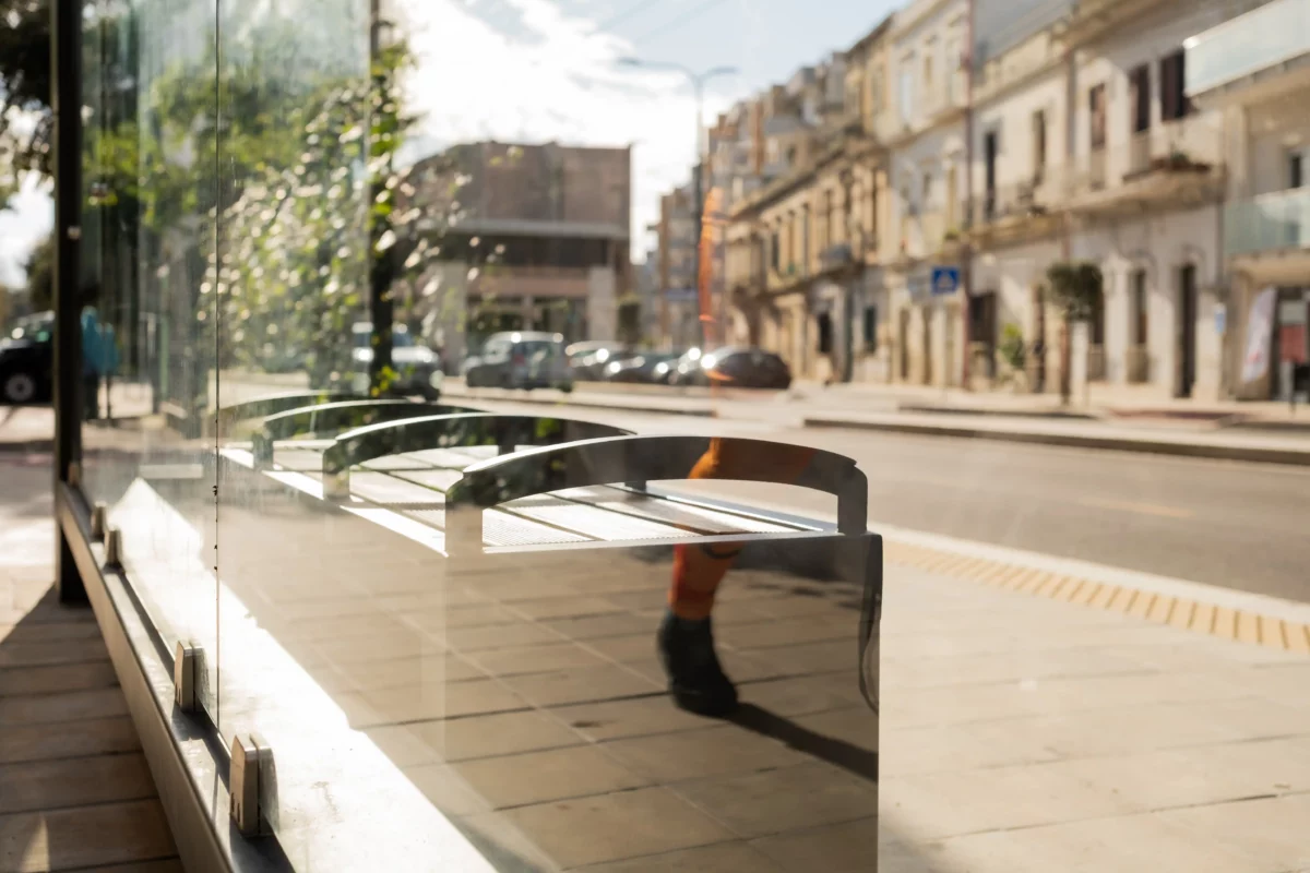 pensiline lecce, arredo urbano, campa group, mobilità urbana, lecce, viali principali, riqualificazione urbana, area attesa, fermata bus, accessibilità utenti, spazio urbano, comfort cittadini